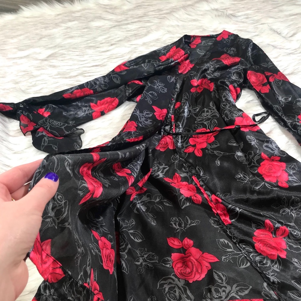 silky rose kimono slip by Secret Treasures
